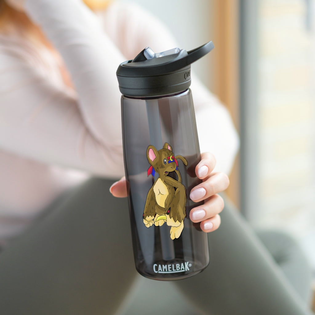 Moonki CamelBak Eddy® Water Bottle in 20oz and 25oz sizes, showcasing its durable Tritan™ material and spill-proof design.